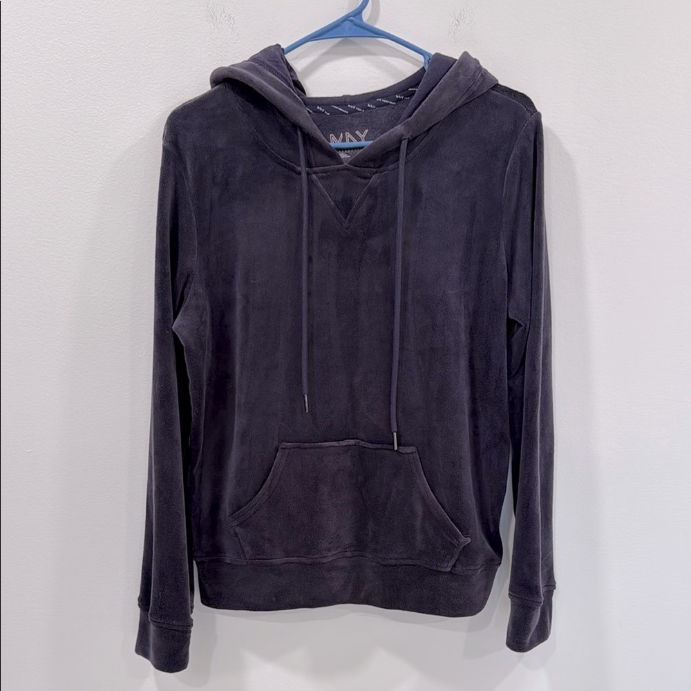 Marc New York Purple Hoodie with Soft Fleece Fabric Size Medium